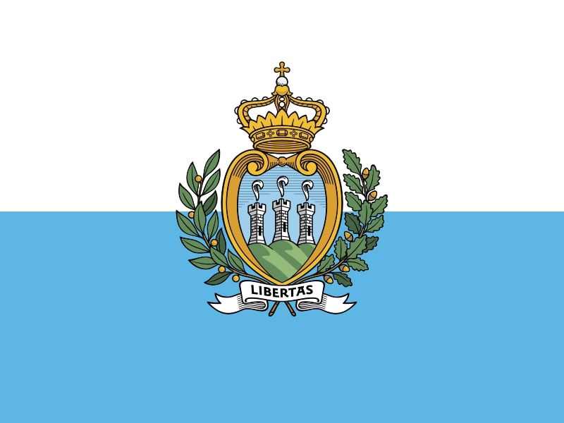 Drapeau du pays : Saint Marin